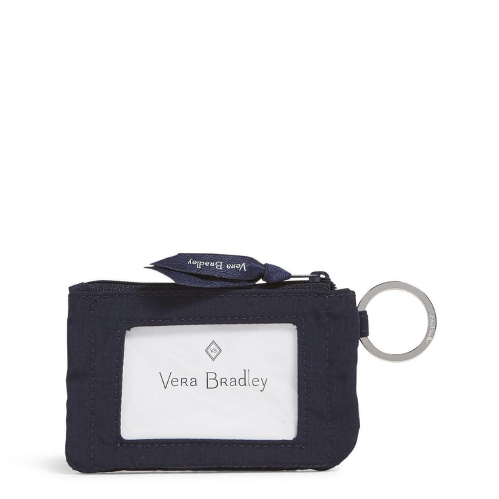 Vera Bradley Classic Navy Zip ID Case